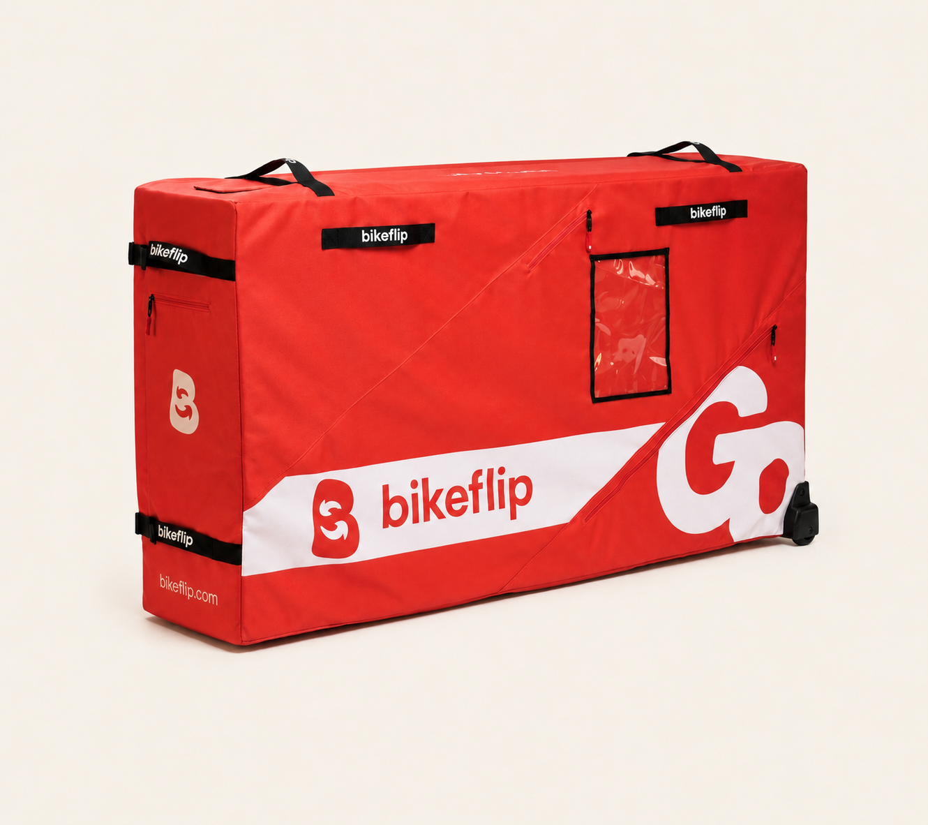 Bikeflip Go closed transport bag ready for travel