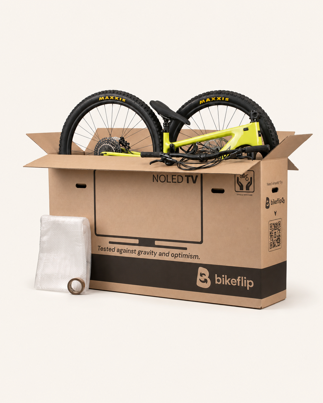 Bikeflip Box protective packing detail