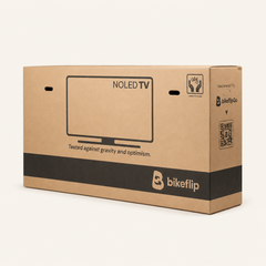Bikeflip Box TV-style exterior print detail